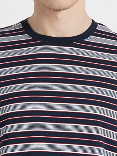 Image of Jockey 2717 Men's Super Combed Cotton Rich Striped Round Neck Half Sleeve Regular Fit T-Shirt