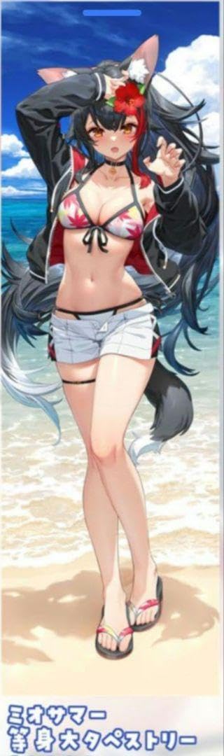 Amazon.co.jp: C104 大陸間弾道少女 泉彩 大神ミオ 等身大タペストリー 