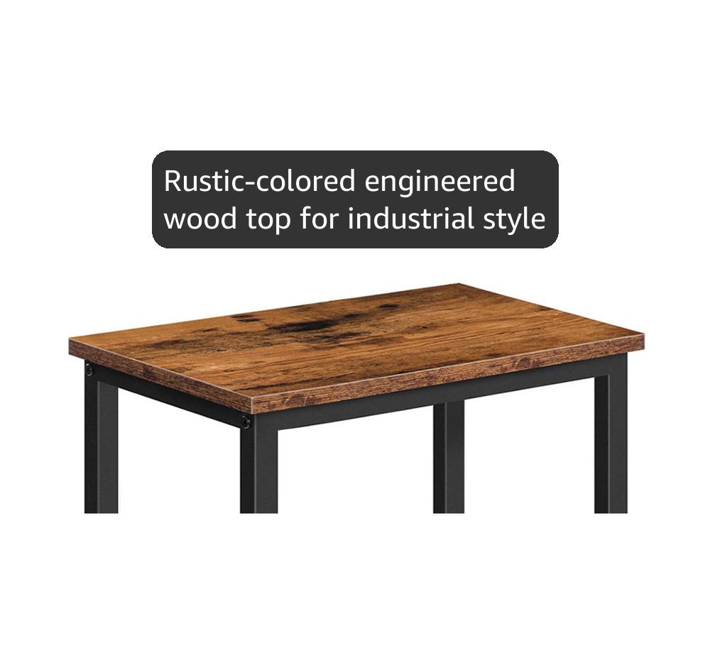 Amazon.com: HOOBRO Tall Side Table, Industrial End Telephone Table