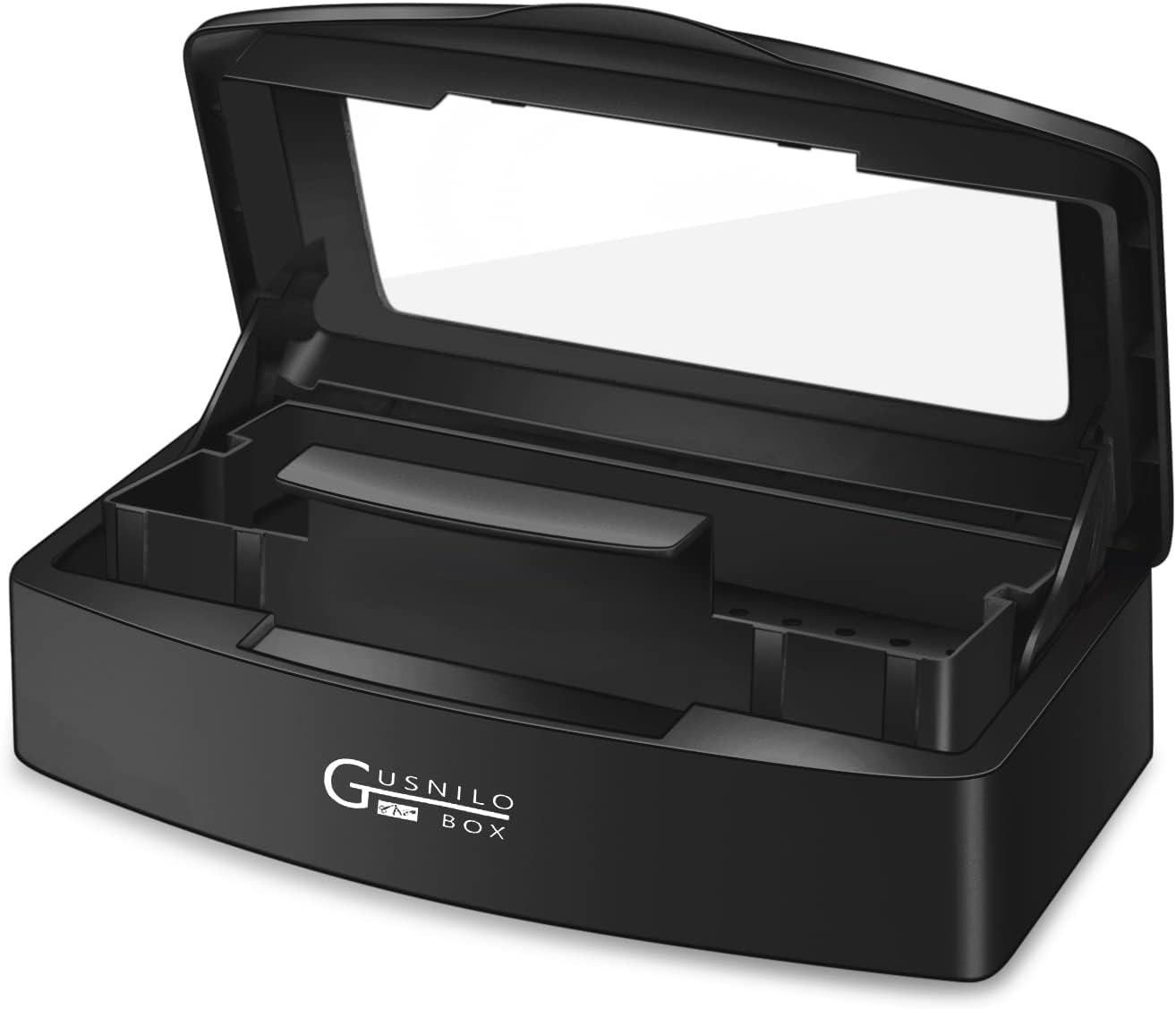 nail art tools sterilizer box for nail tools, tweezers, hair salon, spa and trimmer manicure equipment (1 piece, black)