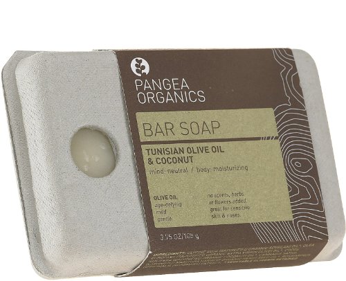 Pangea Organics Bar Soap, Tunisian Olive Oil & Coconut, 3.75-Ounce Box