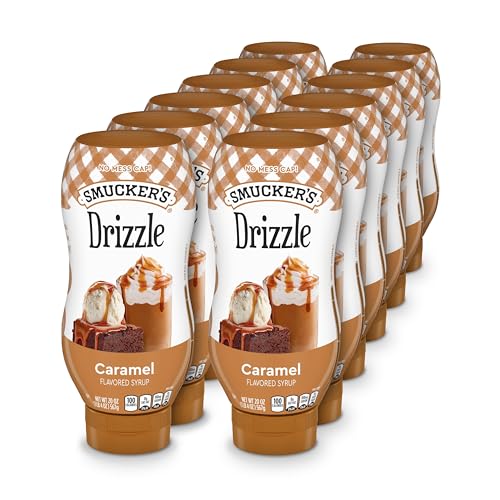 Smucker’s Drizzle Caramel Flavored Syrup, 20 Oz. Squeeze Bottles ...