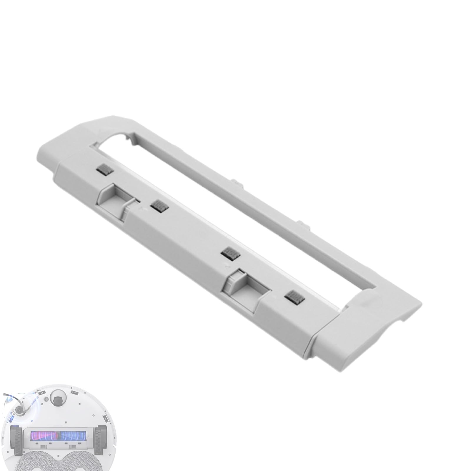 Chuancheng Wh 1Pcs Main Brush Cover Replacement Parts For Roborock Qrevo Curv/Qrevo Edge/Saros 10R / Saros 10 / Qrevo Curv S5x / Qrevo Edge S5a Robot Vacuum