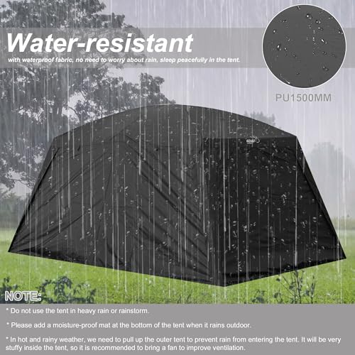Image of Vidalido 8-10 Person Camping Tent with 3 Door 2 Room Large
