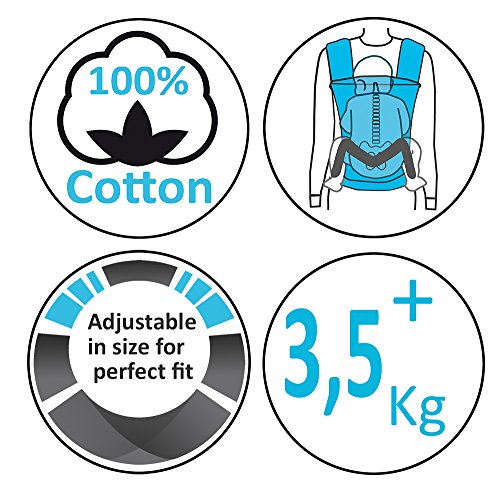 Wallaboo Babydrager Ease, compacte buik- en heupdrager, bonte ergonomische baby- en kinderdrager, geschikt voor… - Image 7