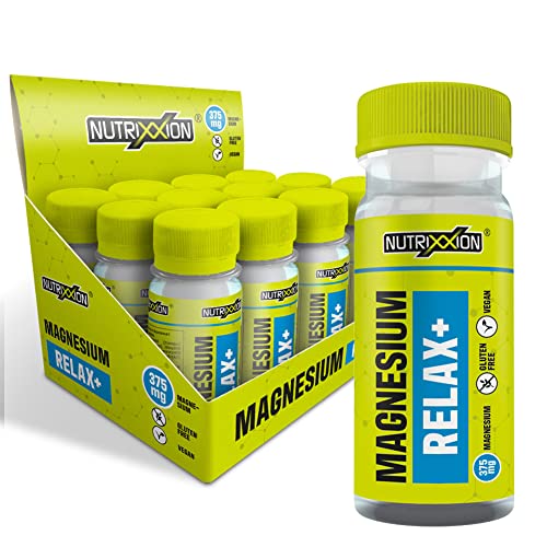 NUTRIXXION | Magnesium Shot zur Bekämpfung von Krämpfen, mit Vitamin B6 & Magnesiumcitrat | Set mit 12 x 60 ml | Citrus Cover