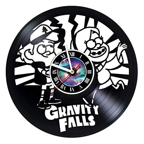 StepArtHouse Wall Clock Compatible with Gravity Falls - Handmade Vinyl Get Unique Gifts Presents for Birthday, Christmas, Ideas for Boys, Girls, Men, Women, Adults, him and her - Unique Design Cover