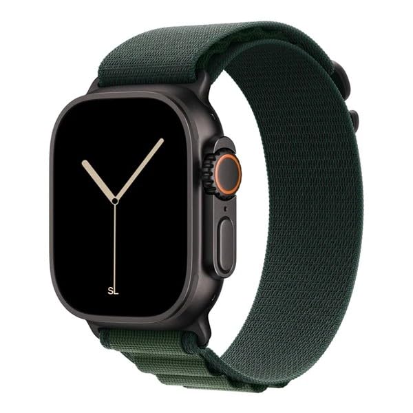 Adjustable Cloth Sport Band Strap Compatible with Apple Watch Ultra 2/Ultra 49mm, Series 10 46mm, Series 9/8/7 45mm, SE (2nd Gen)/SE/6/5/4 44mm, Series 3/2/1 42mm – Breathable Lightweight Replacement Wrist Band-picture-32