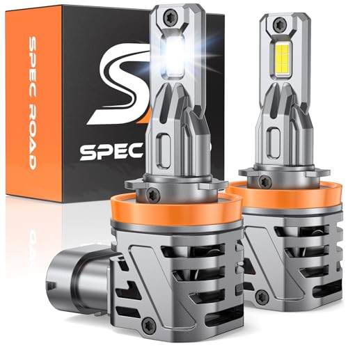 Image of H11 /H9 /H8 /H16 Light Bulbs, 60000LM 10X Ultra Brighter Brighter, 1:1 Mini Size 6500K Cool White IP68 Waterproof Off Road Light or Fog Light Bulbs Pack of 2