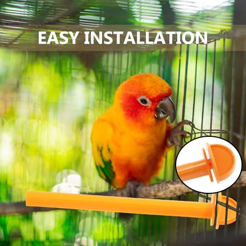 Image of 10 PCS Plastic Stand Perches Holders Bird Cage Perches Holders for Bird Habitat of Canary Parrots