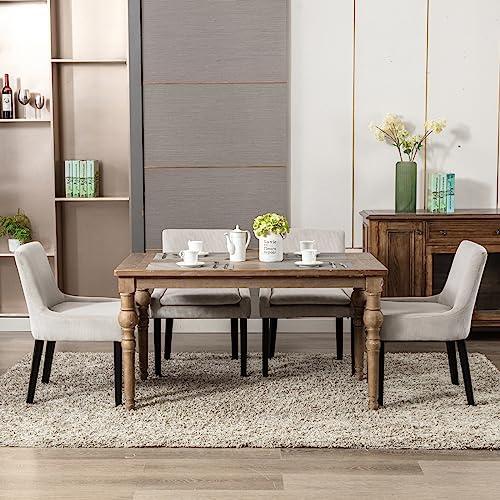 MALOL Upholstered Mid-Back Dining Chairs Set of 4 - Image 5