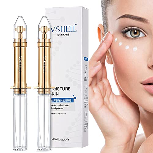 WEISPO 2PCS Snake Venom Peptide Anti-Wrinkle Eye Cream, Lifts Firming Eye Serum , Remove Eye Bags/Dark Circles/Eye Wrinkles