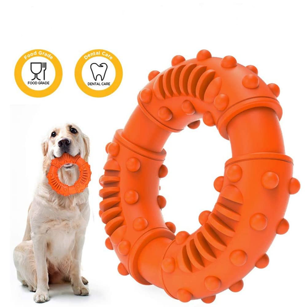 Juguete para Perros Anillo Interactivo De Goma Resistente A Mordeduras Molar Juguete para Mascotas Molar Mediano Y Grande Juguetes