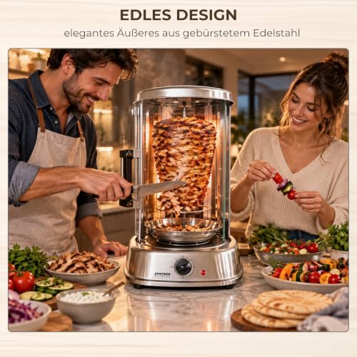 Foto von Syntrox Germany Edelstahl Dönergrill Gyrosgrill Hähnchengrill R-8121 Inox