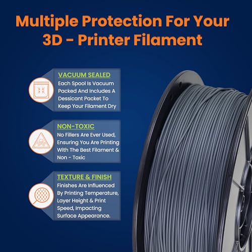 Image of 3D-Fuel Tough Pro PLA+ Filament for 3D Printing, Made in, Charcoal Gray