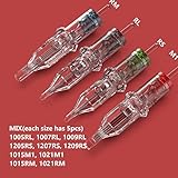 Wormhole Tattoo Cartridge Needles Long Taper 50pcs Assorted Disposable Tattoo Needle Cartridges Mixed 5RL 7RL 9RL 5RS 7RS 9RS 15M1 21M1 15RM 21RM Round Liner Shader Magnum Round Magnum - Image 2