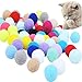 mengger 70Pcs Palline Giocattolo per Gatto Morbide Giocattolo Palla Elastica Colorata Animali Domestici Gatti Palle,Giocattoli per Gatti Giochi Interattivi Gatto Palle