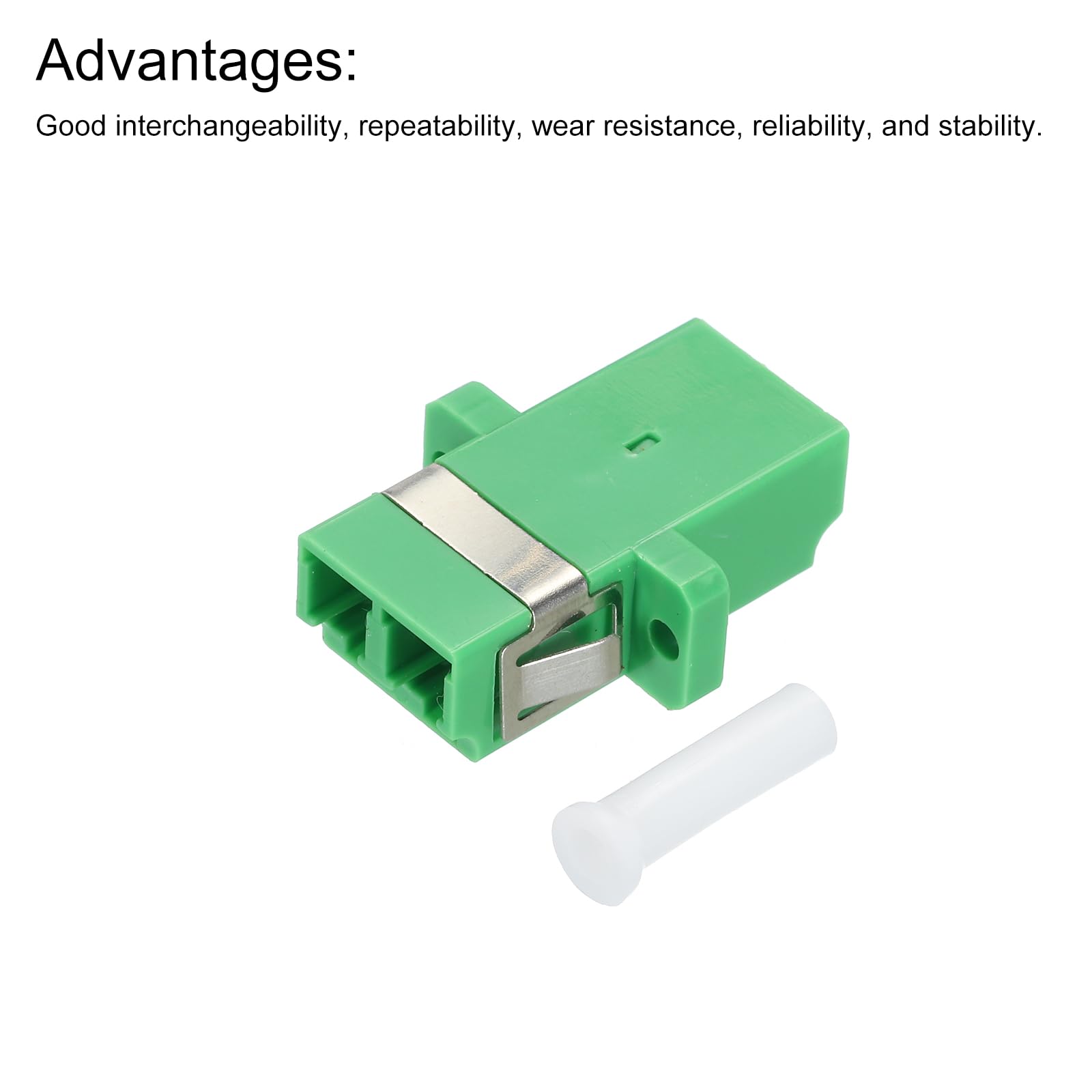 QUARKZMAN Ferrule per Fibre Ottica Lc a Lc/Apc, Adattatore Duplex a Fibre Singola, Lc-Lc/Apc, per Connettore di Rete Internet, 6 Pezzi