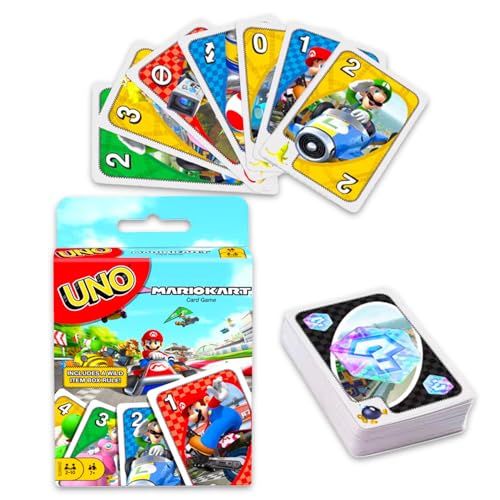 UNO Videospielkarten-Set – Bundle mit Minecraft, Super Mario, Teenage Mutant Ninja Turtles UNO Karten für Kinder plus Aufkleber, mehr | Minecraft, Mario, TMNT Aktivitäten für Kinder, – Bild 3