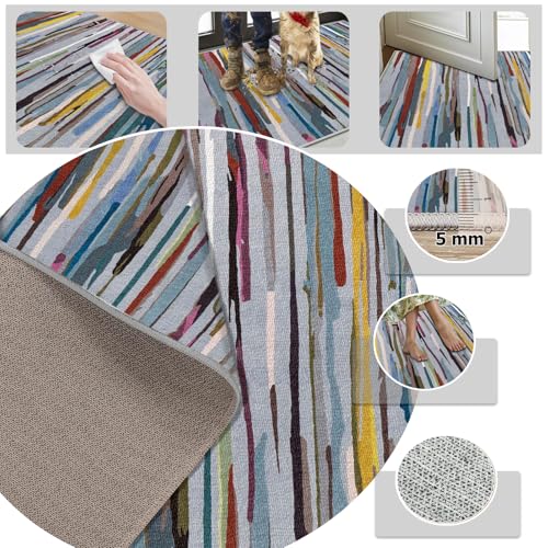 Tapis de sol géométrique abstrait pour intérieur moderne