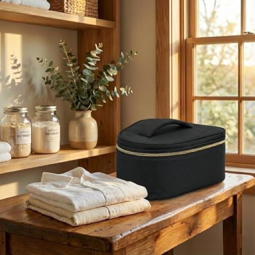 Image of Dry Iron's Storage Bag| Compact Travel Iron's Heat Resistant Storage Bag | Fast Heating Fabric Press Iron for Home, Dormitory, Office & Business Travel