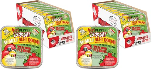 Image of C&S Hot Pepper Delight No Melt Suet Dough 11.75 Ounces,(Pack of 16)