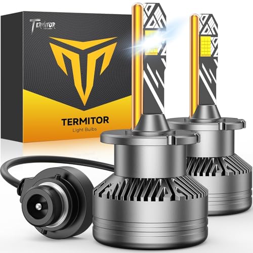 Termitor D2S Fog Light Bulbs 55000LM 1000% Brighter 6500K Cool White