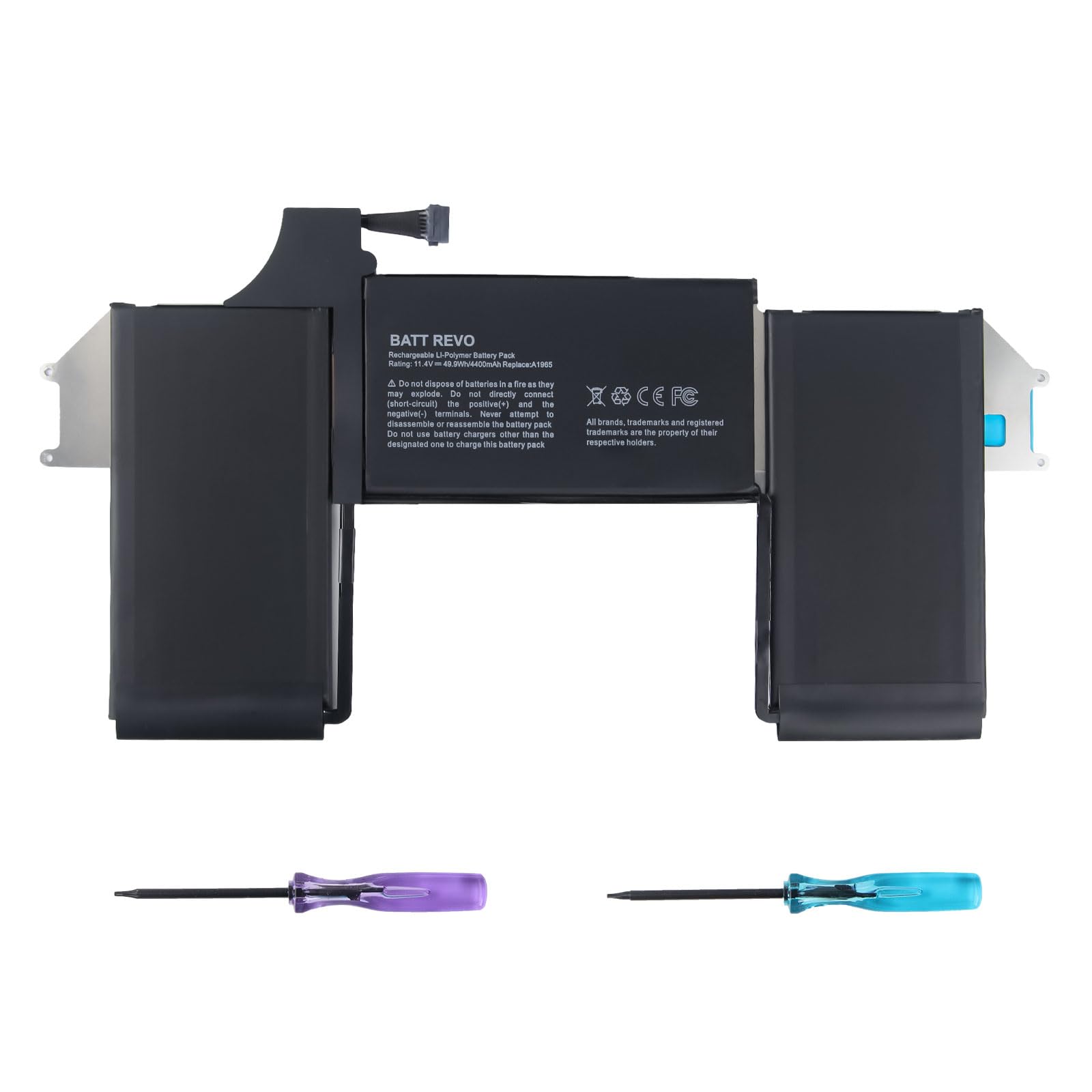 A1965 A1932 A2179 batteria di ricambio per MacBook Air 13” A1932(fine 2018 2019) A2179 (inizio 2020) EMC 3184 3302 MacBookAir8,1 8,2 9,1 11.4V 49.9Wh 4400mAh
