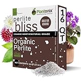 Perlite Bliss (16 Qts) - Organic Perlite for Plants - Coarse Perlite Bulk Soil Amendment - Chunky Perlite for Plants, Potting Soil, Garden Soil, & Coco Coir - Horticultural Perlite for Gardening