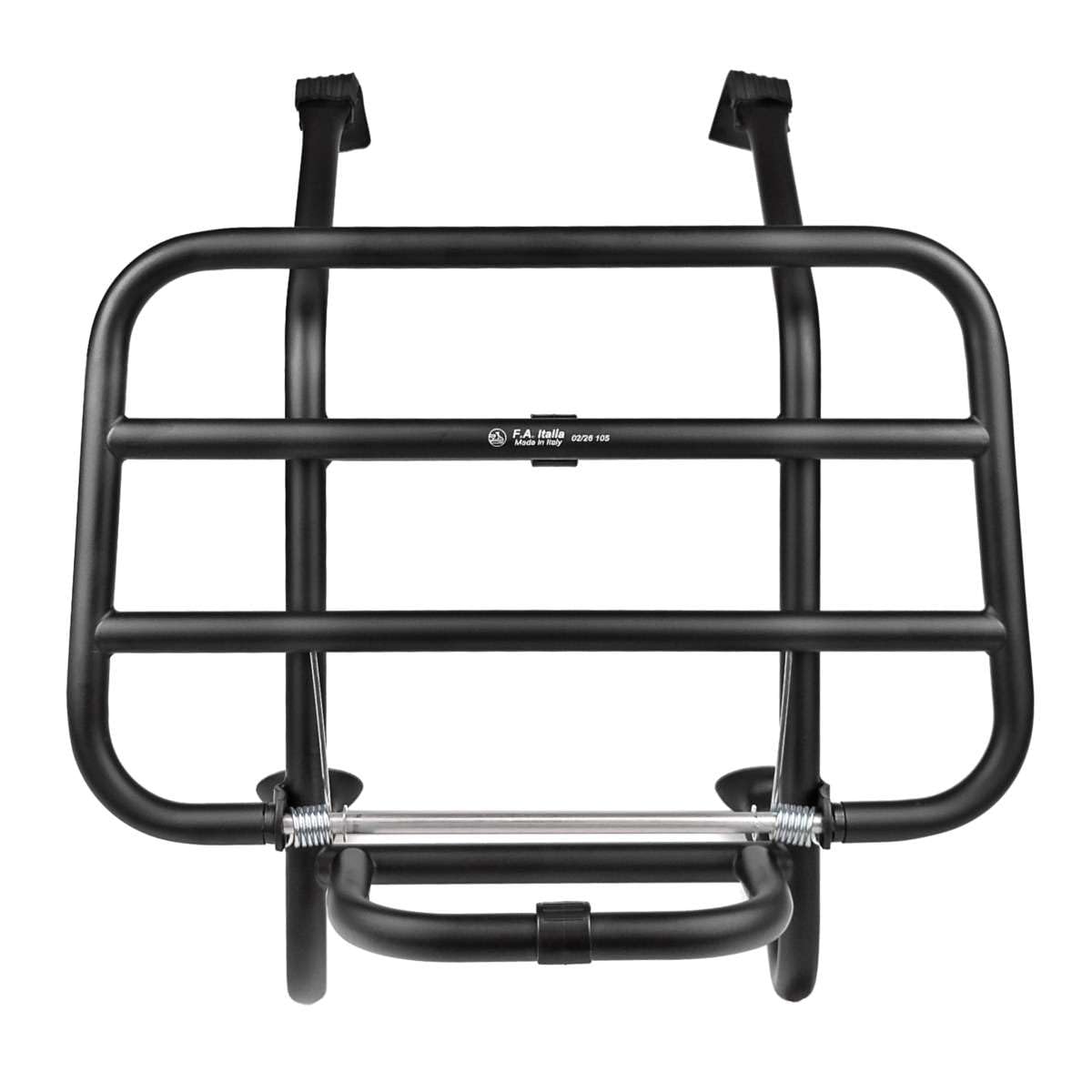 Gepäckträger vorne schwarz matt kompatibel mit Vespa 50 125 150 PX PE Special PK ET3 Rally Primavera