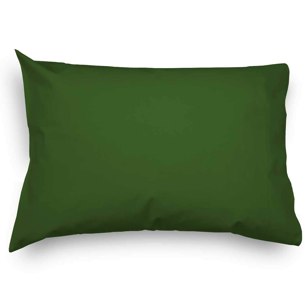 SheetWorld Twin Pillow Case 20 x 26, 100% Cotton Flannel, Hunter Green, Made in USA