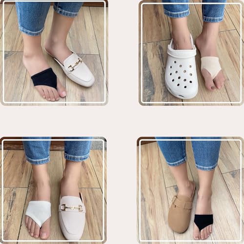 Image of DUNKOING Womens Open Toe Half Socks Peep Toe Topper Sock for Sandal Mule Flip Flop Clogs Forefoot Liner Socks 5-9