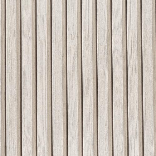 LOVADA Wooden Slat Wallpaper Peel and Stick Dead Wood Flat Surface Self-Adhesive Wall Covering Wabi Sabi Japanese Inspired Minimalist Bedroom Decoration 44 x 254 cm (17.3 x 100 inches)