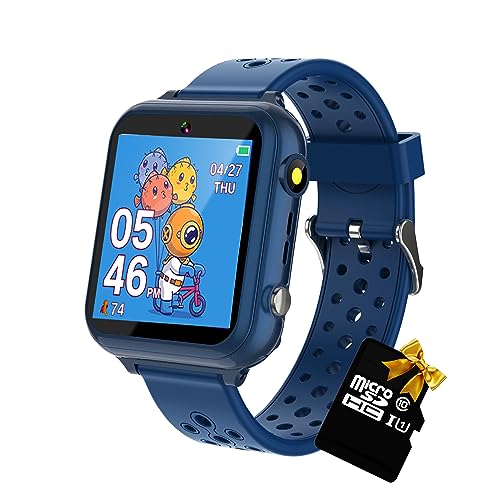 Reloj inteligente para niños con 24 juegos y podómetro integrado en color azul M1