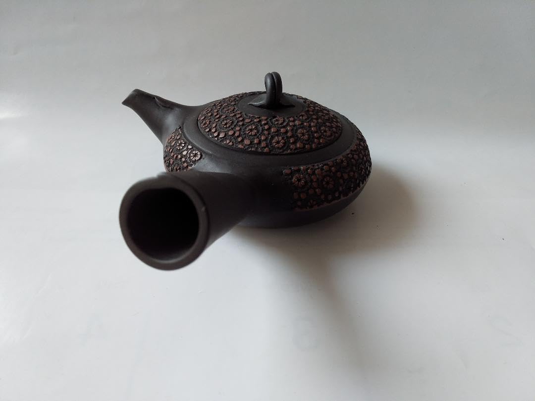 更紗常滑焼 稲葉石水 造 黒泥茶注 黒泥丸型急須 土瓶 共箱 共布 栞新品 Amazon | 常滑焼 稲葉石水 造 黒泥茶注 黒泥丸型急須 土瓶 共箱