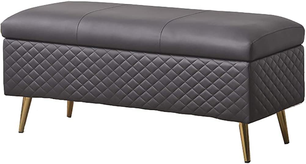 Banc d'entrée compact en velours avec rangement pour optimiser les petits espaces