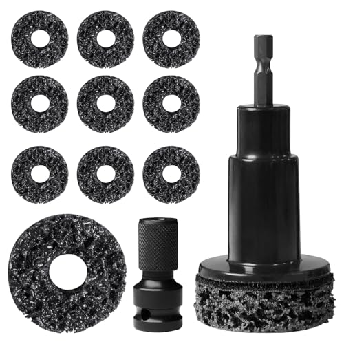 Kamrexi Wheel Hub Cleaning Tool, 10 PadsWheel Stud and...