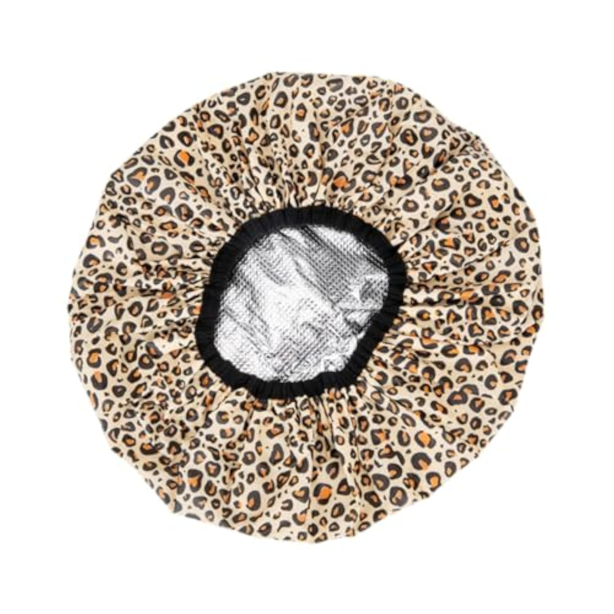 Leopard Print Reusable Shower Cap, Multipurpose Hair Cap for Salon Use