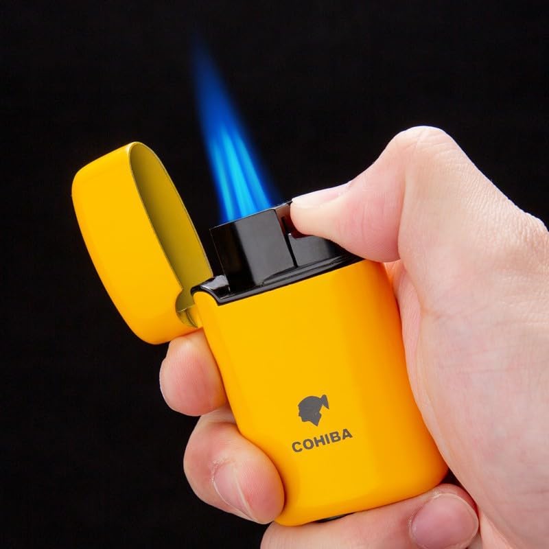 Encendedor antorcha para cigarros resistente al viento miniatura 2
