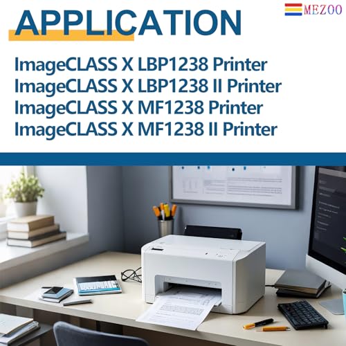 Image of MEZOO T08 Black Toner Cartridge High Capacity Replacement for Canon T08 T08L 3010C005AA Toner Cartridge Compatible for Canon ImageCLASS X LBP1238 X LBP1238 II X MF1238 X MF1238 II Printer (1-Pack)
