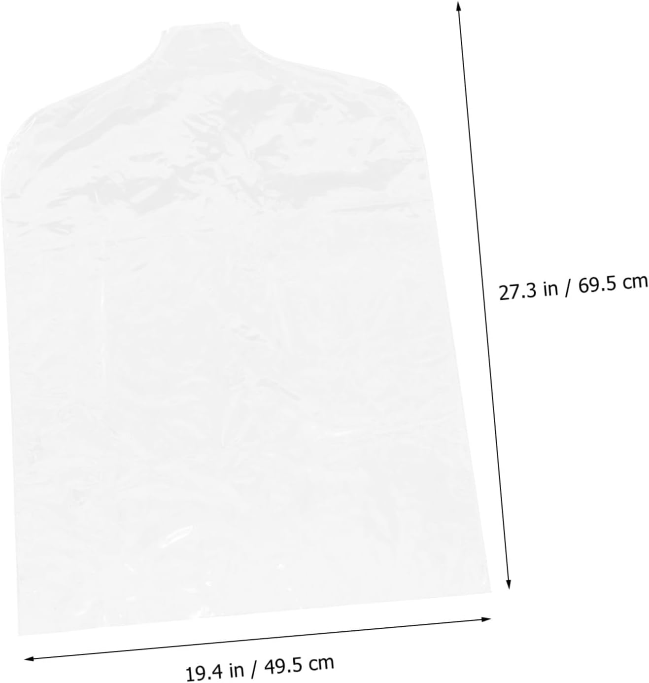 5pcs Clear Plastic Garment Rack Covers Dustproof Hanging Clothes Protector Bags for Home Use PVC Transparent Shoulder Dust Covers for Suits and Dresses and Storage