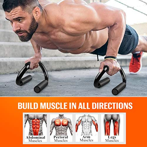 Kiewhay Push Up Bars voor spierkracht Workouts - Push Up Handgrepen met Foam Grip Draagbaar voor Thuis Gym Fitness… - Image 3