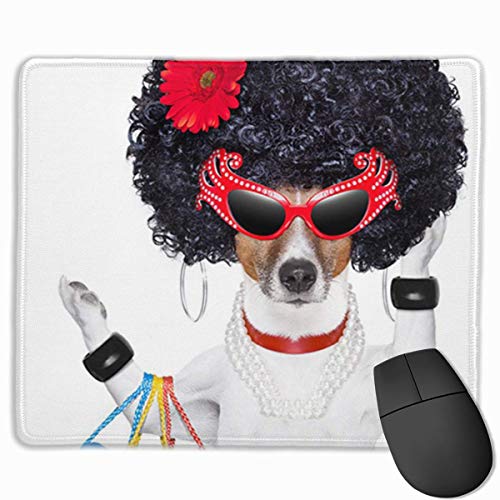 Preisvergleich Produktbild Niedliches Gaming-Mauspad, Schreibtisch-Mauspad, kleine Mauspads für Laptop-Computer, Mausmatte Weißer verrückter Diva-Hundeeinkauf wie Pro, der Bündel Taschen-Haustier-Geburtstag-Homosexue...