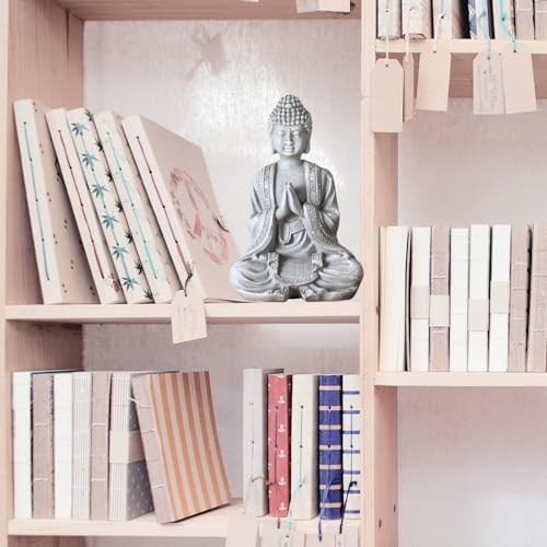 Miniatura 10 de Zen Buda Estatuilla Meditación Luz Sbm2 2 Piedra Gris 10 X 5 X 12,5 Cm