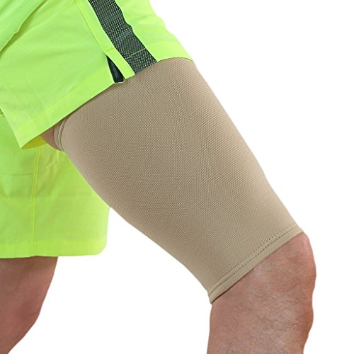 NeoPhysio Medical Grade Elastic Compression Thigh Support Beige Tubular Sleeve - XL = 56-62cm