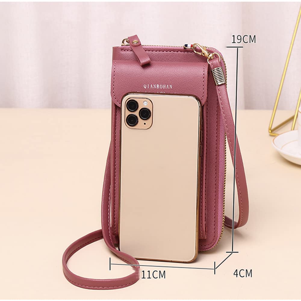 Alphabet - Borsa a tracolla in pelle PU, semplice e alla moda, con tracolla  regolabile, colore: rosa scuro : Amazon.it: Moda