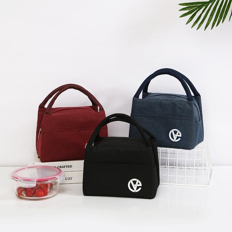 Miniatura 3 de mooking Bolsa de almuerzo aislada para oficina, unisex, portátil, con papel de aluminio catiónico, fácil de limpiar, grueso y duradero para el