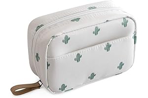 Cactus Print Emergency Kit Travel Cosmetic Bag