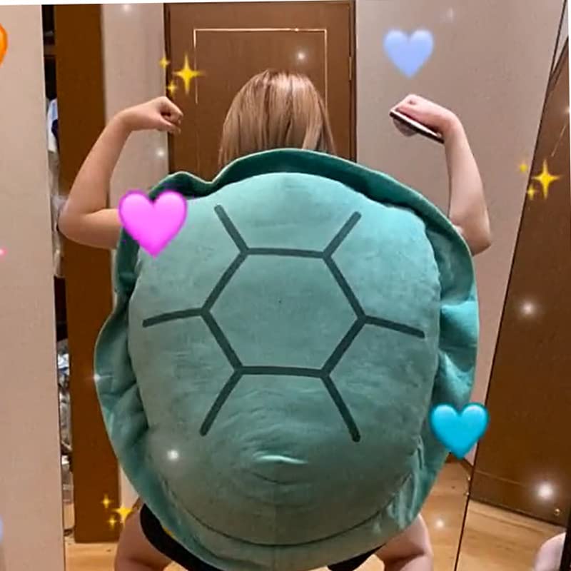 40in Wearable Turtle Shell Pillow Removable Oversized Doll Throw Wearable Plush Toys Best Gifts for Children and Girlfriend