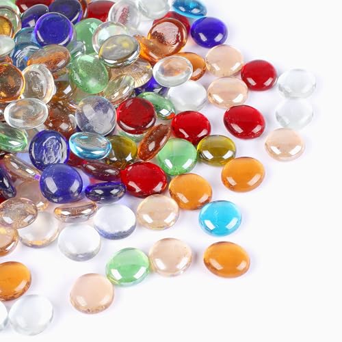Bunte Glassteine & Muggelsteine 200-220 Stück 900g